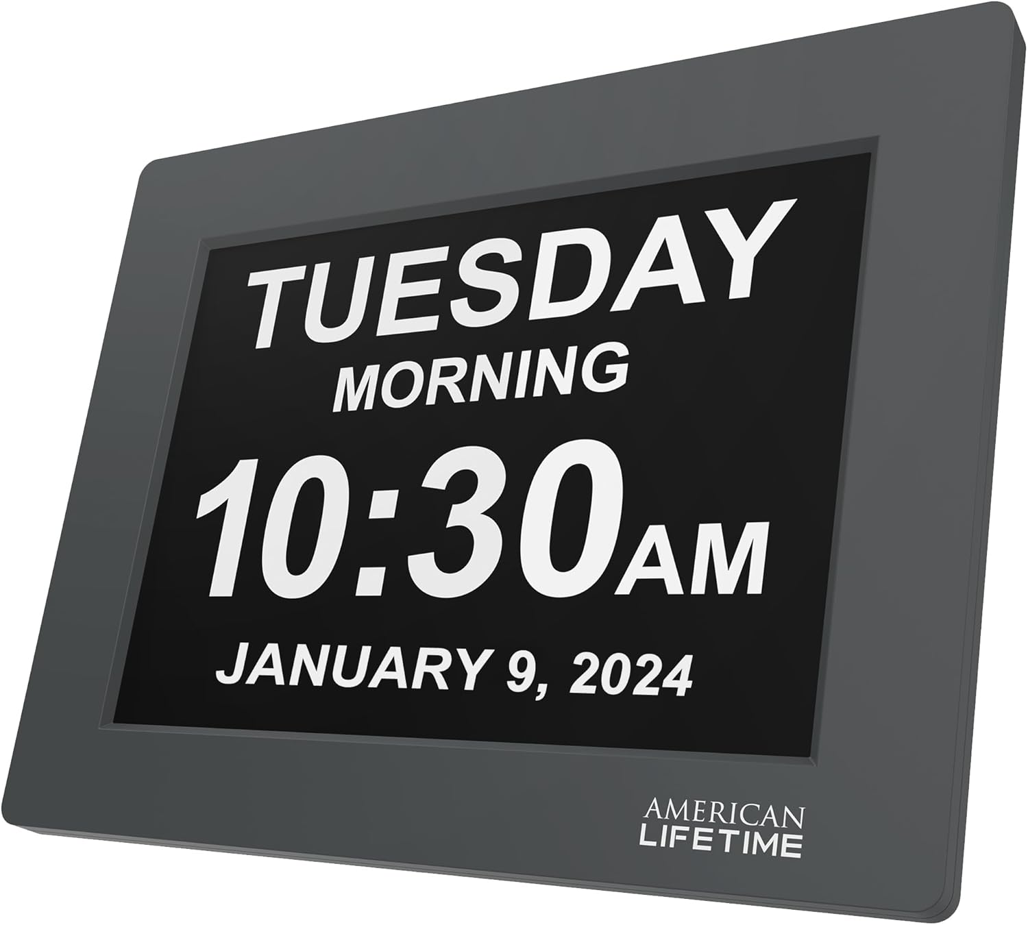 Large Digital Clock for Seniors with Custom Alarms and Date