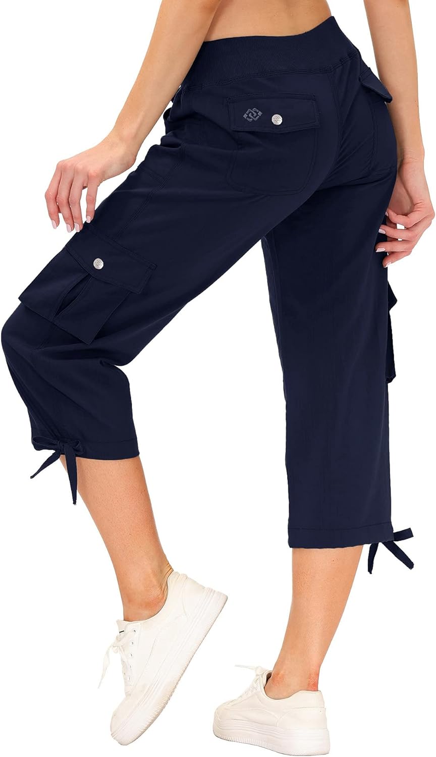 MoFiz Women's Cargo Capris Hiking Pants for Outdoor Activities