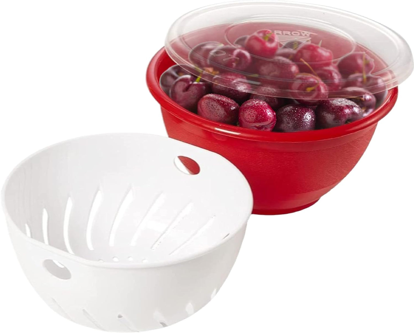 USA-Made Berry Bowl & Colander Set - Rinse, Store, Serve!