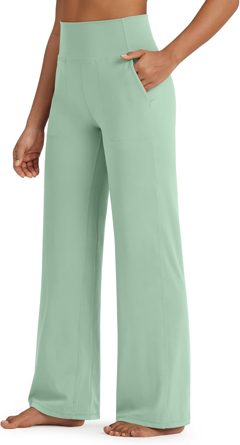 G4Free BareFeel High Stretch Yoga Pants for Women with Pockets