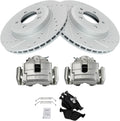 Front Performance Brake Pad & Rotor Kit with Calipers - BMW 3 Series