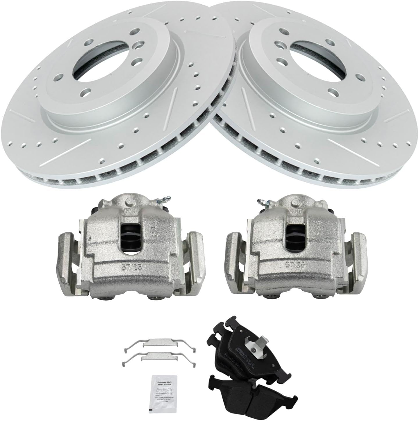 TRQ Front Performance Brake Pad & Rotor Kit for BMW 330 Series