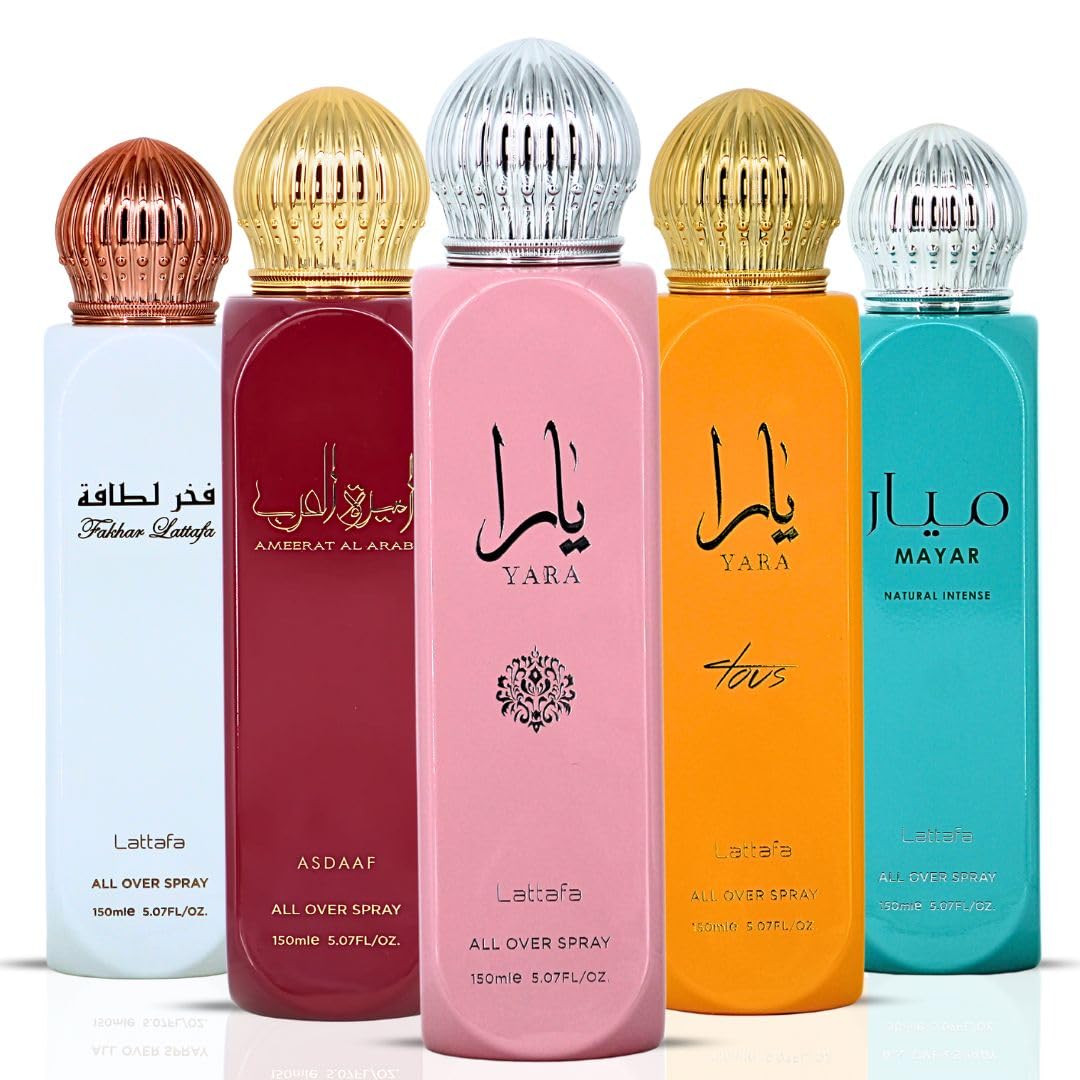 Lattafa Yara All Over Sprays Bundle - Floral, Fresh & Fruity