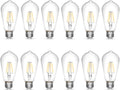 LED Edison Bulb 4W Vintage 40W Style E26 Pack of 12 - Retro Look