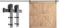 SMARTSTANDARD 17ft Heavy Duty Sliding Barn Door Hardware Kit - Smooth