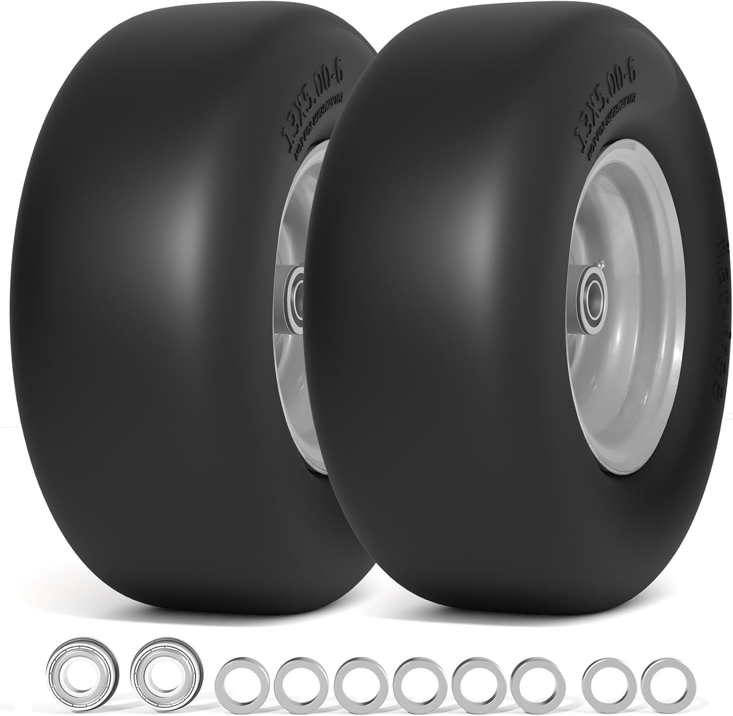13x5.00-6 Flat Free Lawn Mower Tire for Zero Turn Mowers