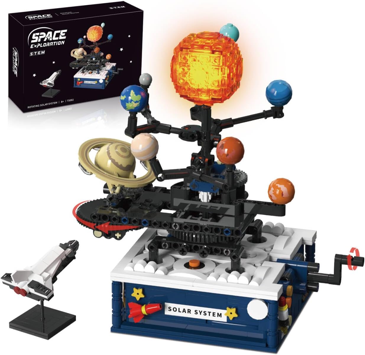 Solar System Building Sets for Kids - Rotatable Planet Toys