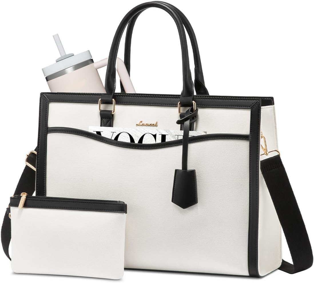 LOVEVOOK Laptop Tote Bag for Women - Stylish Work Briefcase