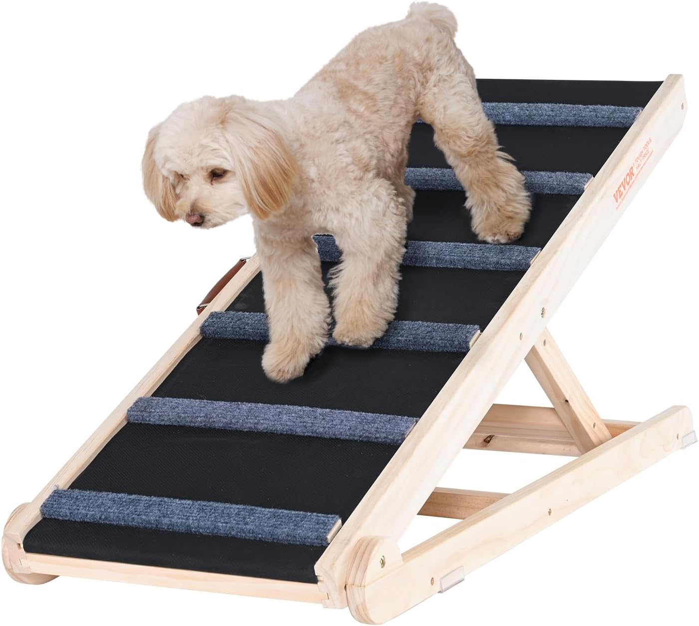 VEVOR Dog Ramp for Bed - Adjustable Folding Pet Ramp for All Pets