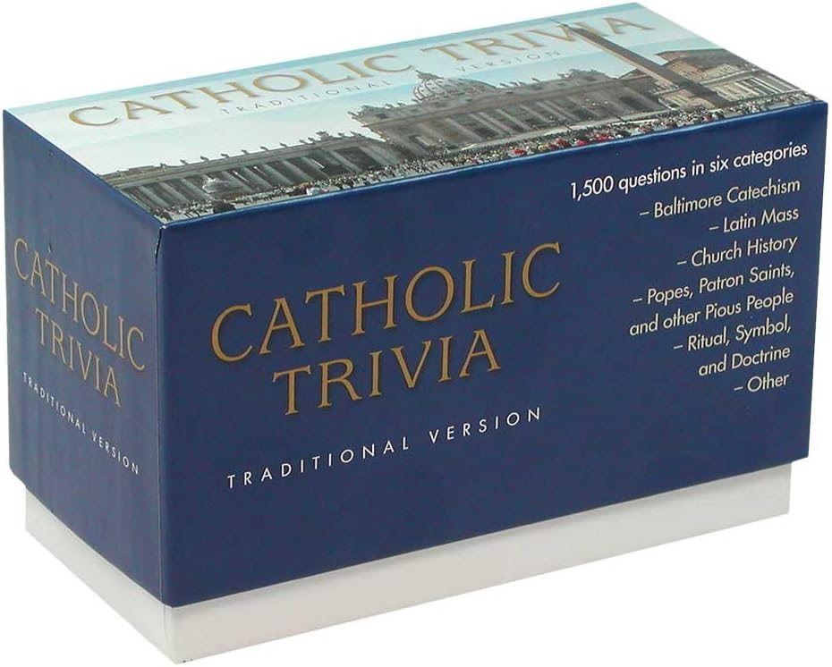 Traditional Version Catholic Trivia Game for Family Fun Nights