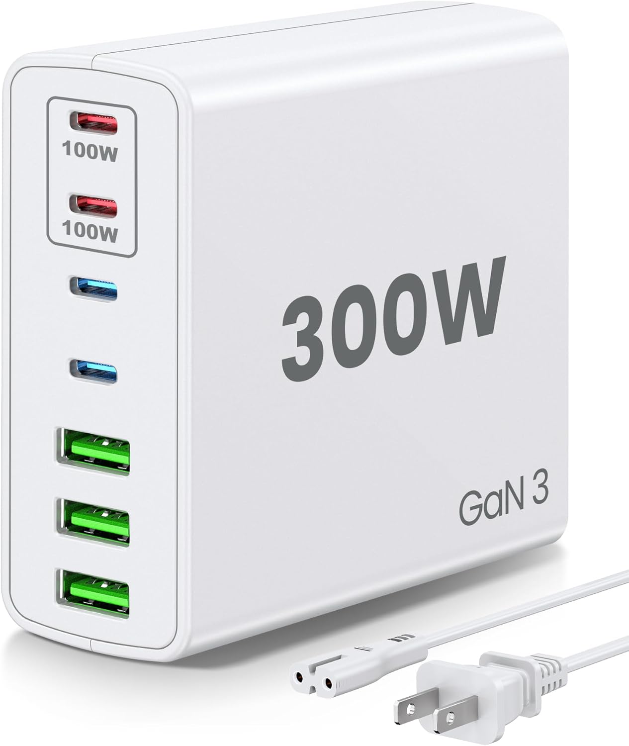 USB C 300W Fast Charging Station with Dual 100W PD Ports