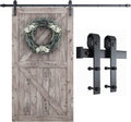 SMARTSTANDARD 8.2 ft Barn Door Hardware Kit - Smooth, Quiet Sliding