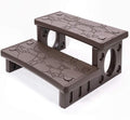 Universal Multi Purpose 2-Step Spa Hot Tub Pool Steps - Mocha