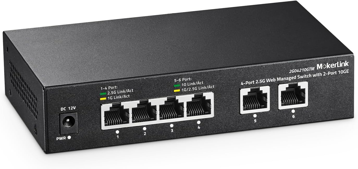 MokerLink 10G Easy Web Managed Switch for High-Speed Networks
