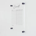 Clear Acrylic Chore Chart Board for Kids, Teens & Adults