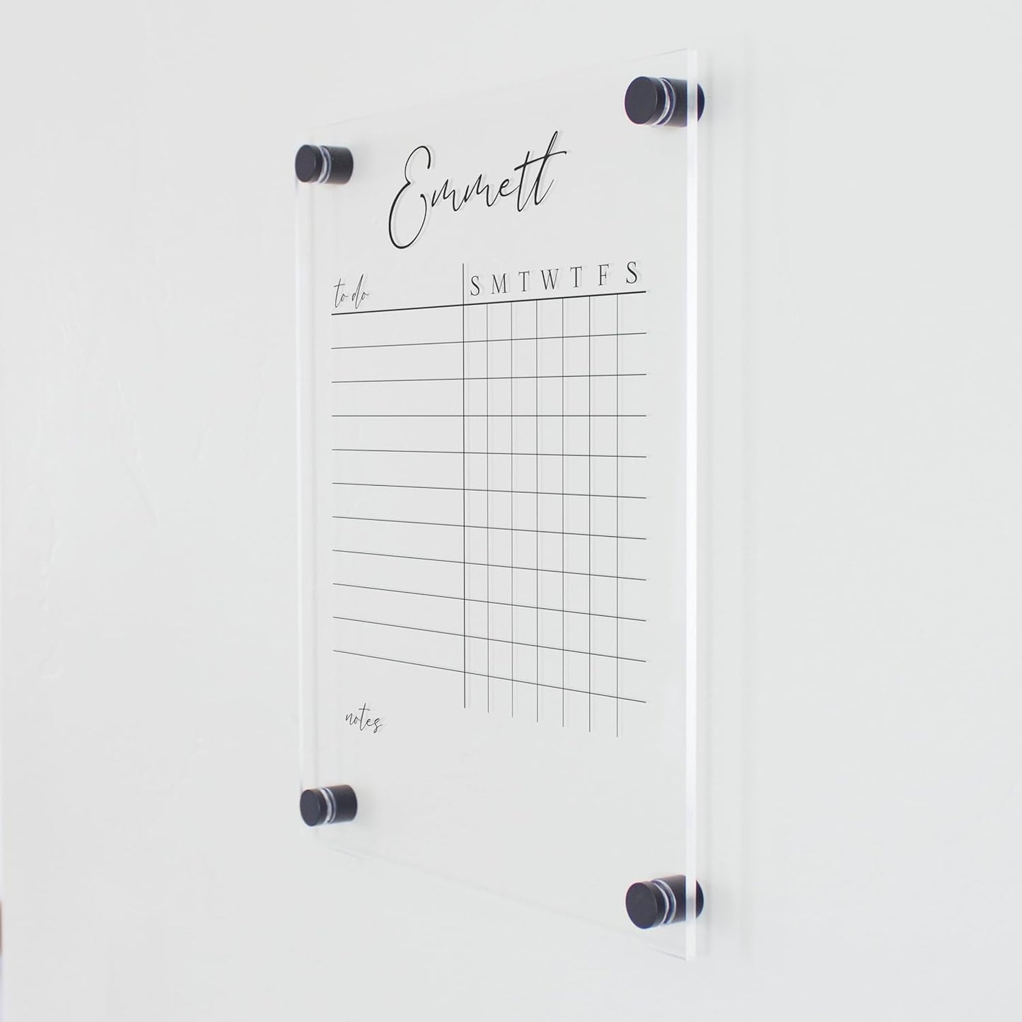 Customizable Clear Acrylic Chore Chart Board for Kids & Adults