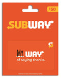Subway Gift Card for Any Occasion - Perfect Flavorful Gift