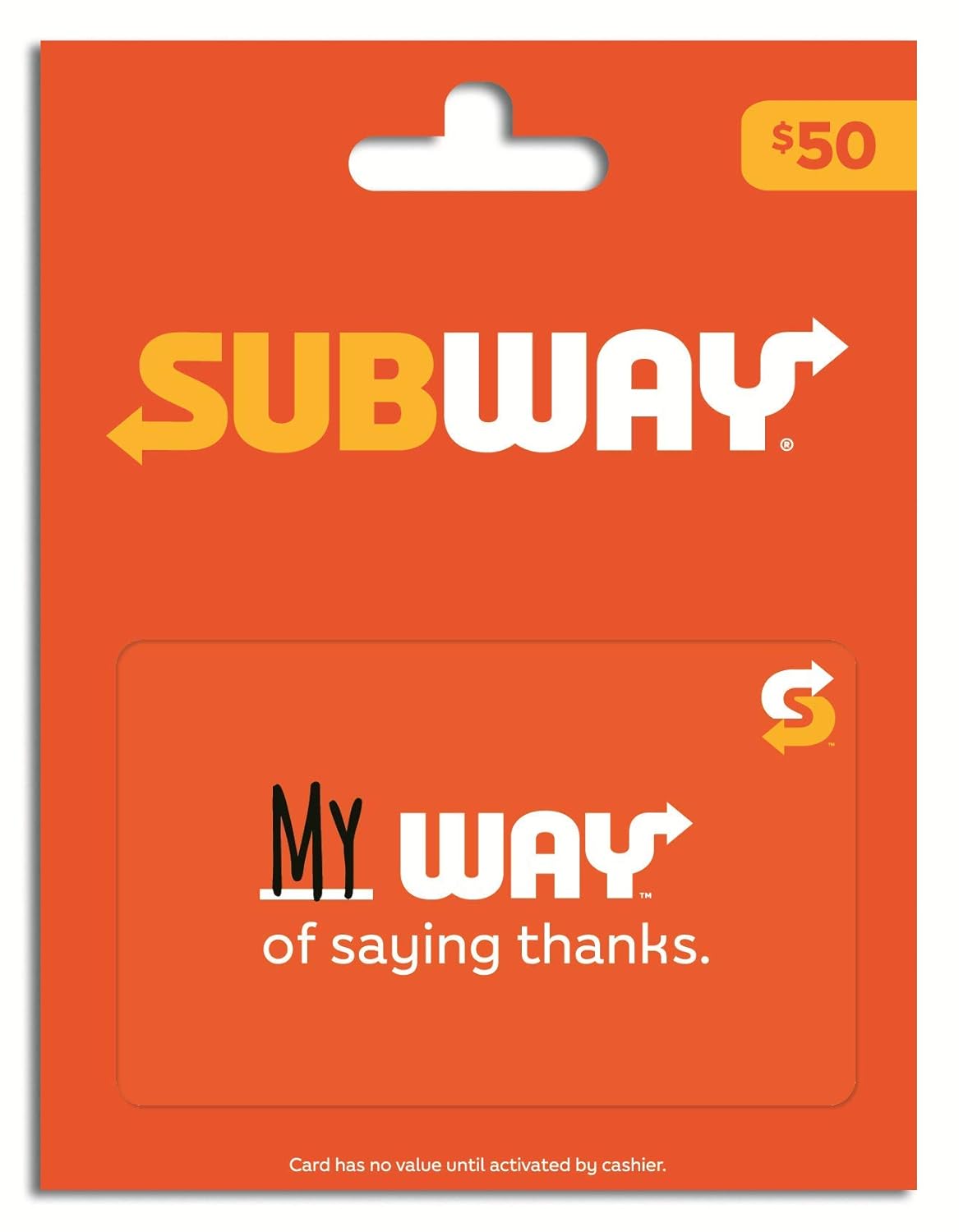 Subway Gift Card for Any Occasion - Perfect Flavorful Gift