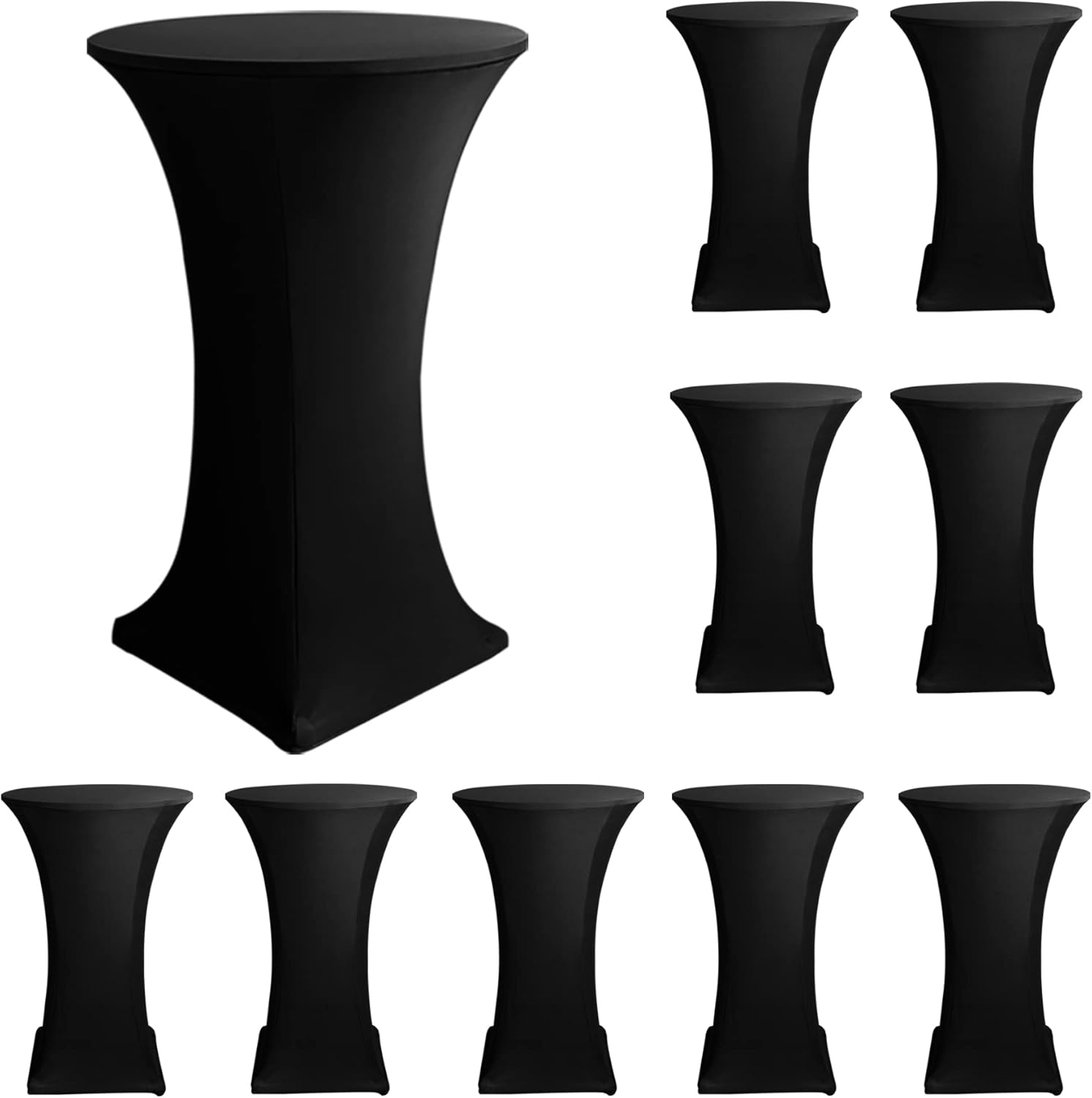 Fitted Stretch Spandex Cocktail Table Covers for Events and Parties