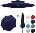 9ft Patio Umbrella with Tilt and Crank for Outdoor Spaces