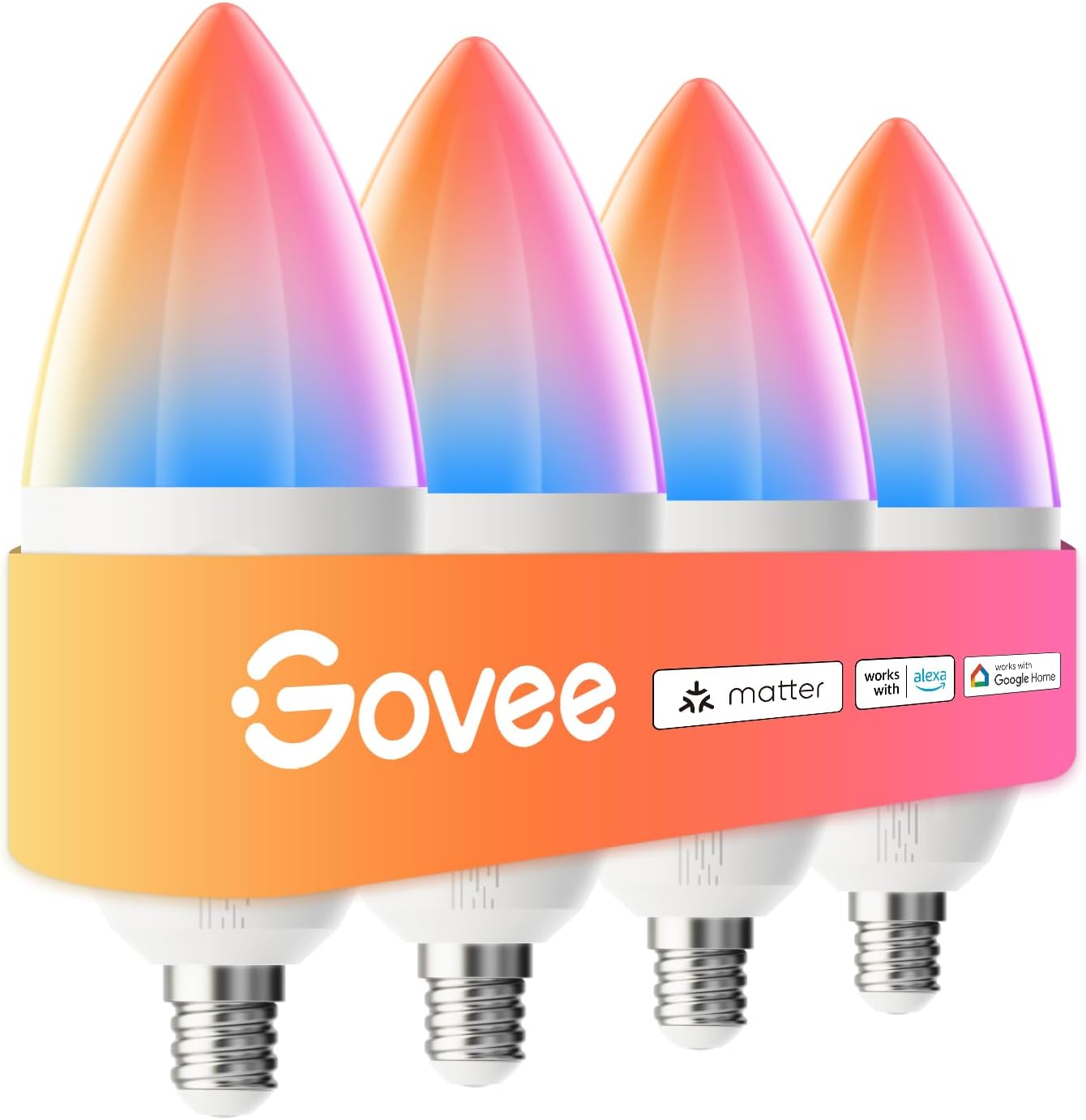 Govee E12 Smart Light Bulbs with Voice Control and Color Options