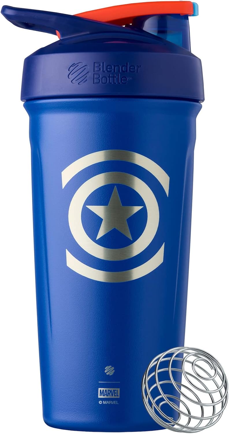 Marvel Sport Insulated Stainless Steel Shaker Bottle for Athletes
