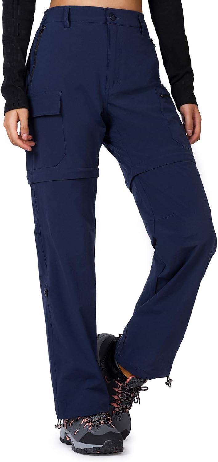 Cycorld Women's Convertible Quick-Dry Hiking Pants with Pockets