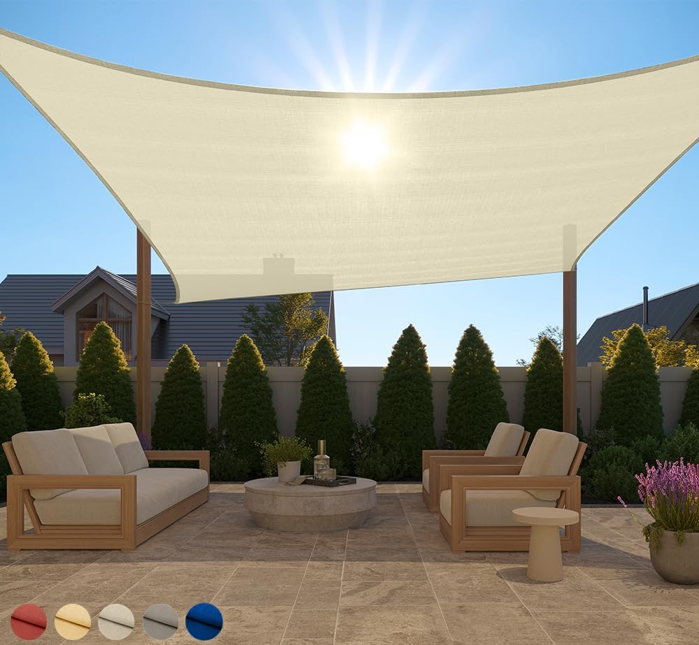 GORILLA GRIP Heavy Duty Sun Shade for Outdoor Patio 12x16 FT