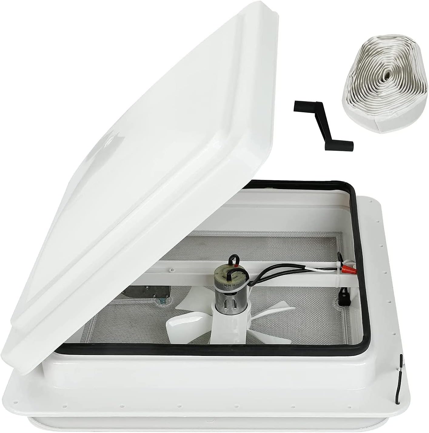 14 Inch RV Roof Vent with 12V Fan for Campers and Trailers