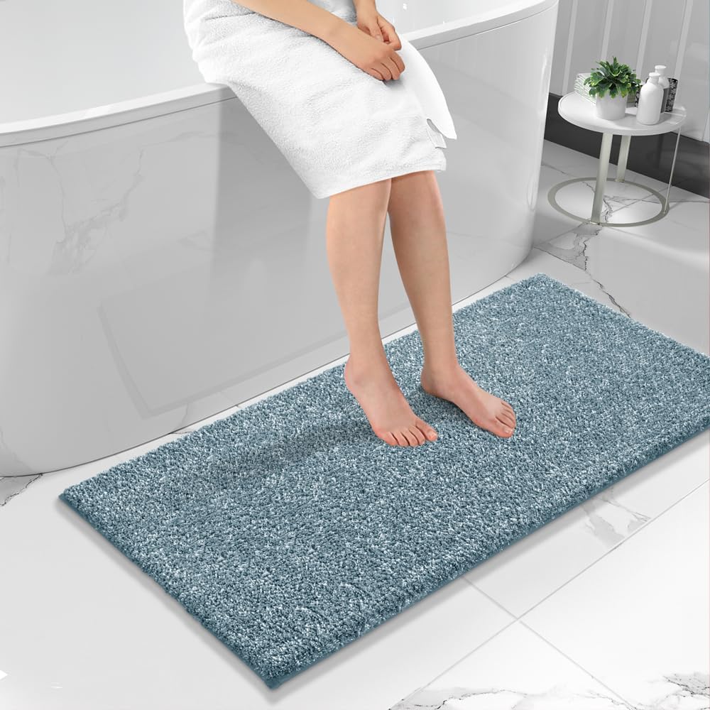 Yimobra Non Slip Washable Bathroom Runner Rug for Home Decor