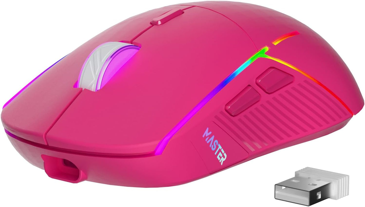 FFJ Wireless Gaming Mouse with 24000 DPI and RGB Lighting