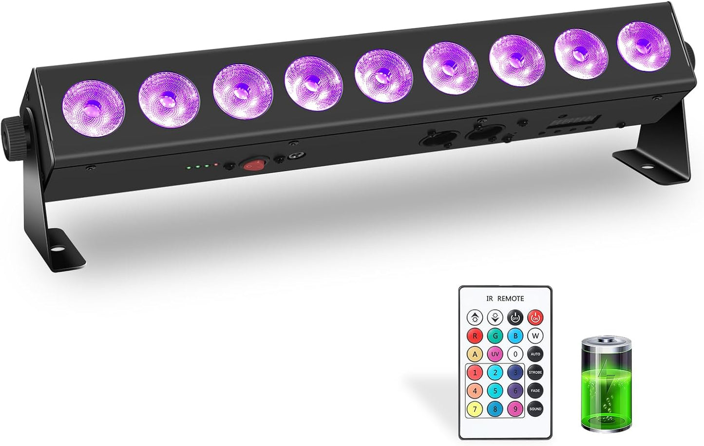 Battery Powered Stage Light Bar for Events and Parties