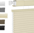 68 in x 56 in Beige Top Down Bottom Up Cordless Cellular Shades
