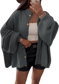 Womens Oversized Cardigan Long Lantern Sleeve - Cozy Fall Layer Note
