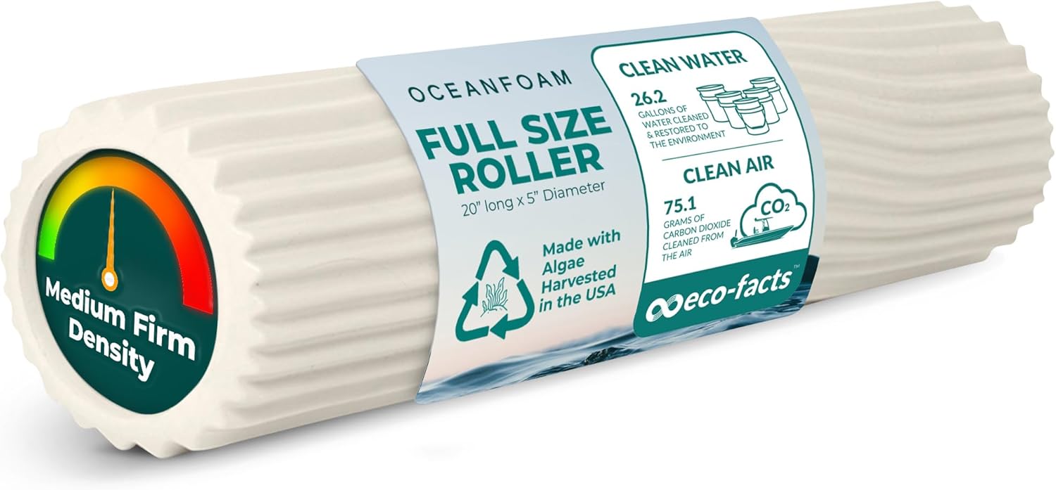 Oceanfoam Tidal Roller - Natural Muscle Massage Foam Roller