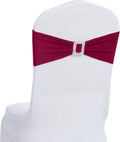Spandex Chair Sashes Bows Stretch Chair Cover Band with Buckle Slider