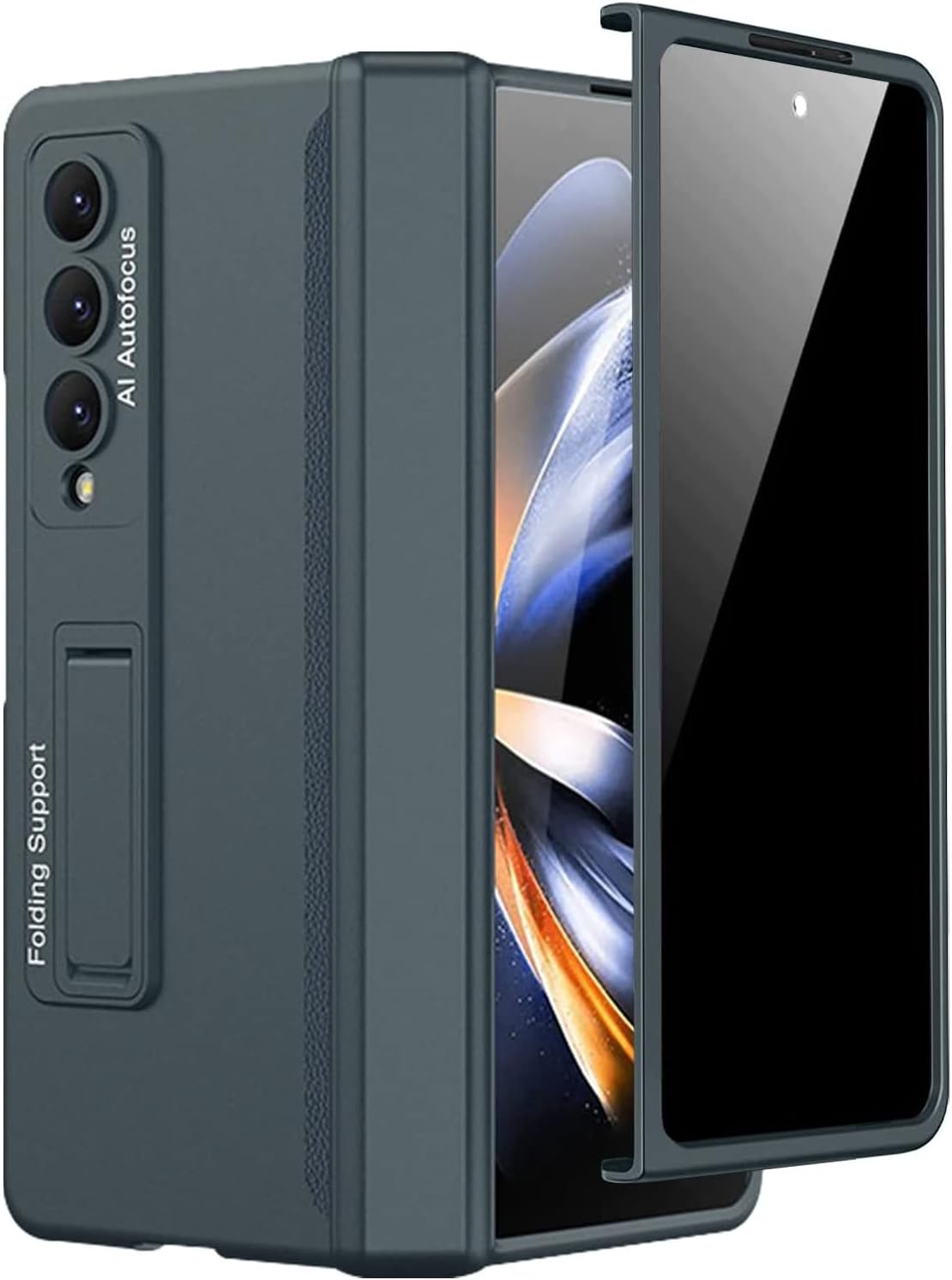 Miimall Galaxy Z Fold 4 Case with Privacy Screen Protector