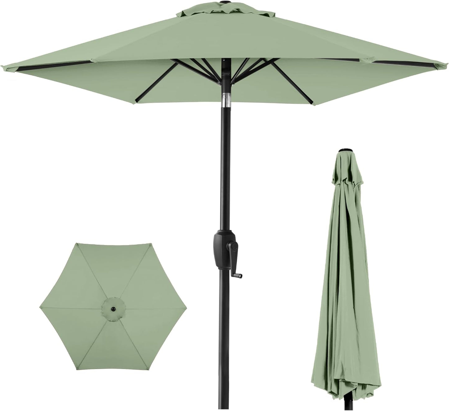Best Choice Products 7.5ft Heavy-Duty Round Outdoor Umbrella