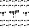 Earbuds Bulk 100 Pack Black Student Headphones - Classroom Supply