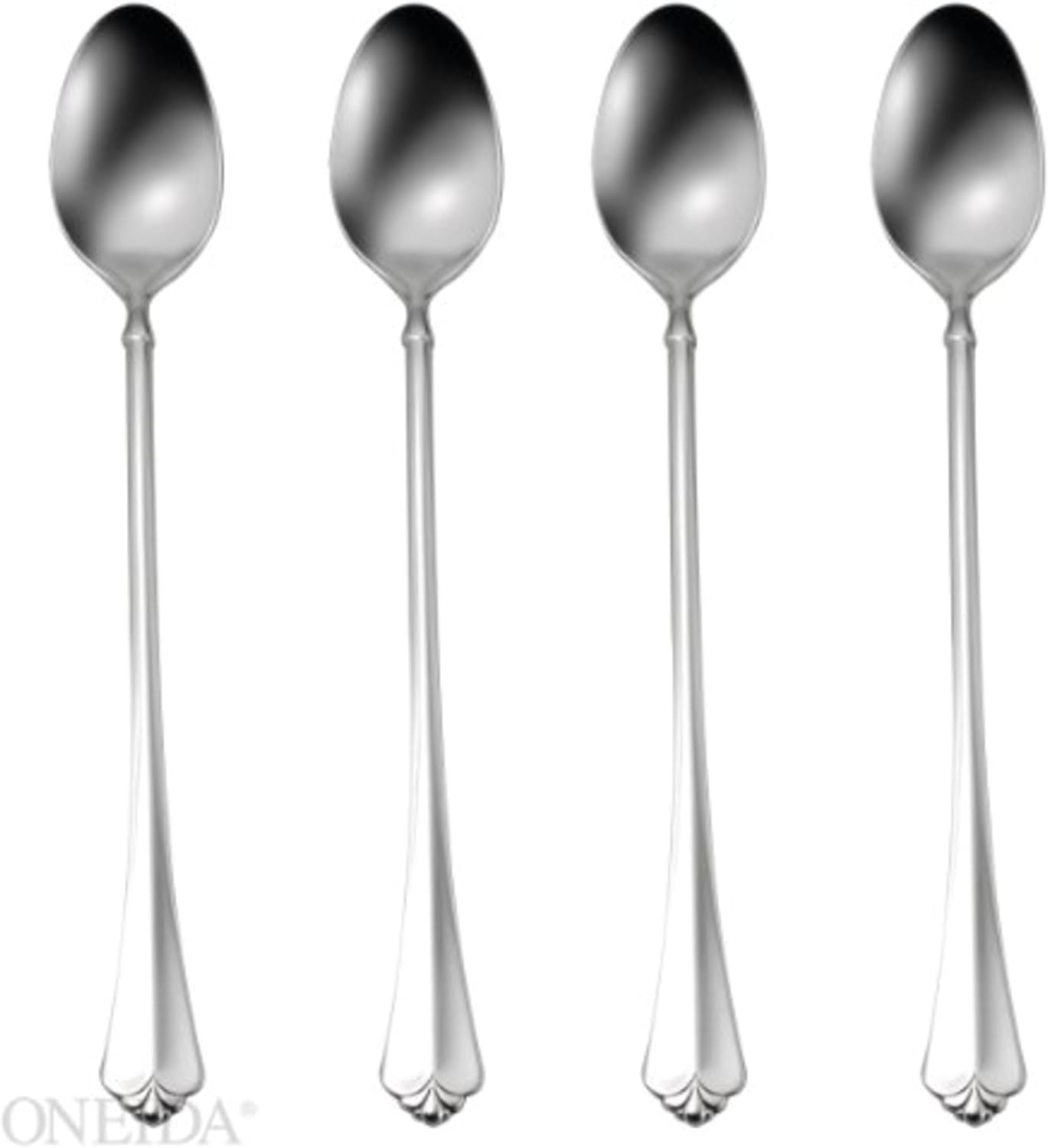 Oneida Juilliard Fine Flatware 4-Piece Iced Teaspoon Set