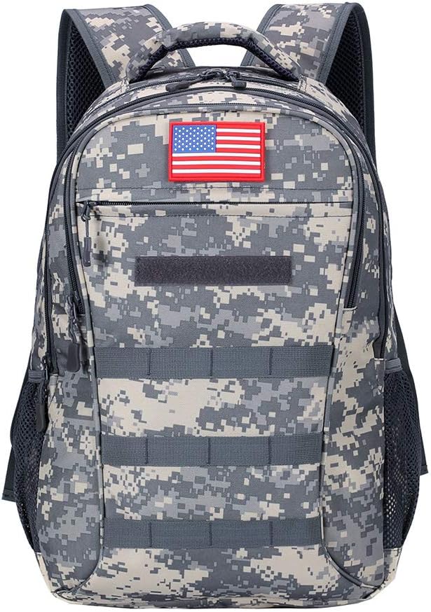 Outdoor Plus Camo Backpack with USB Charging for Boys School