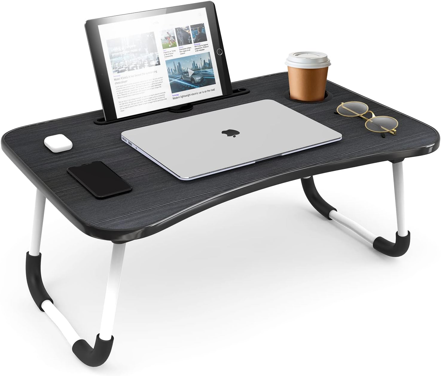 Adjustable Laptop Bed Tray - Portable Lap Desk