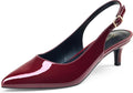 Low Kitten Heels Women's Slingback Pumps - Comfortable Dressy Heels