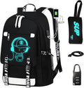 Backpack for Boys Print Backpack Teenagers Anime Large School Bag