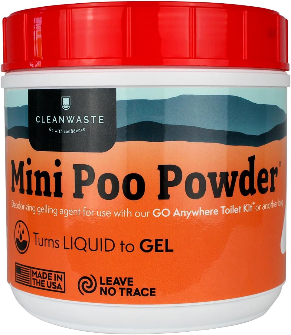 Cleanwaste Portable Mini Poo Powder for Travel and Emergencies