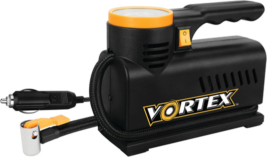 Portable Tire Inflator with LED Light & Long Cord