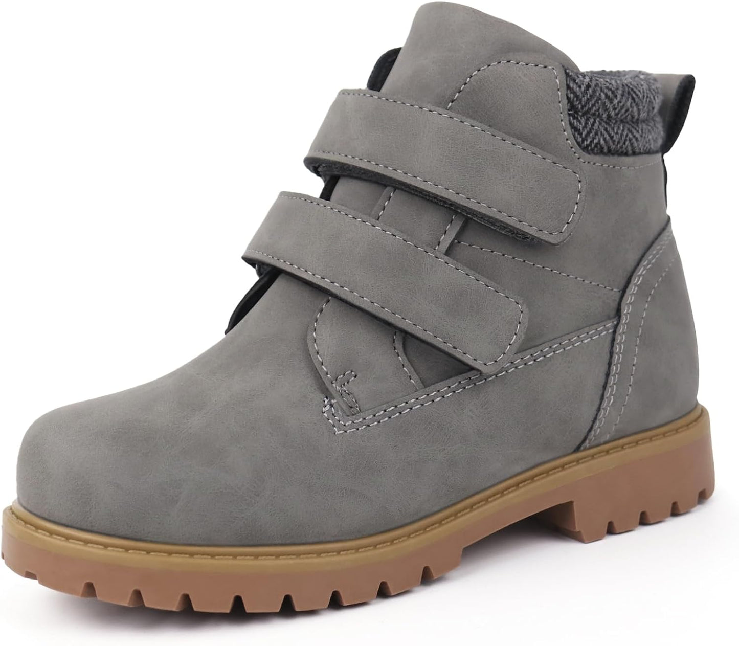 Tobfis Kids Waterproof Strap Work Boots for All Seasons
