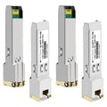 1000BASE-T SFP RJ45 Copper Transceiver Module 4 Pack - Reliable