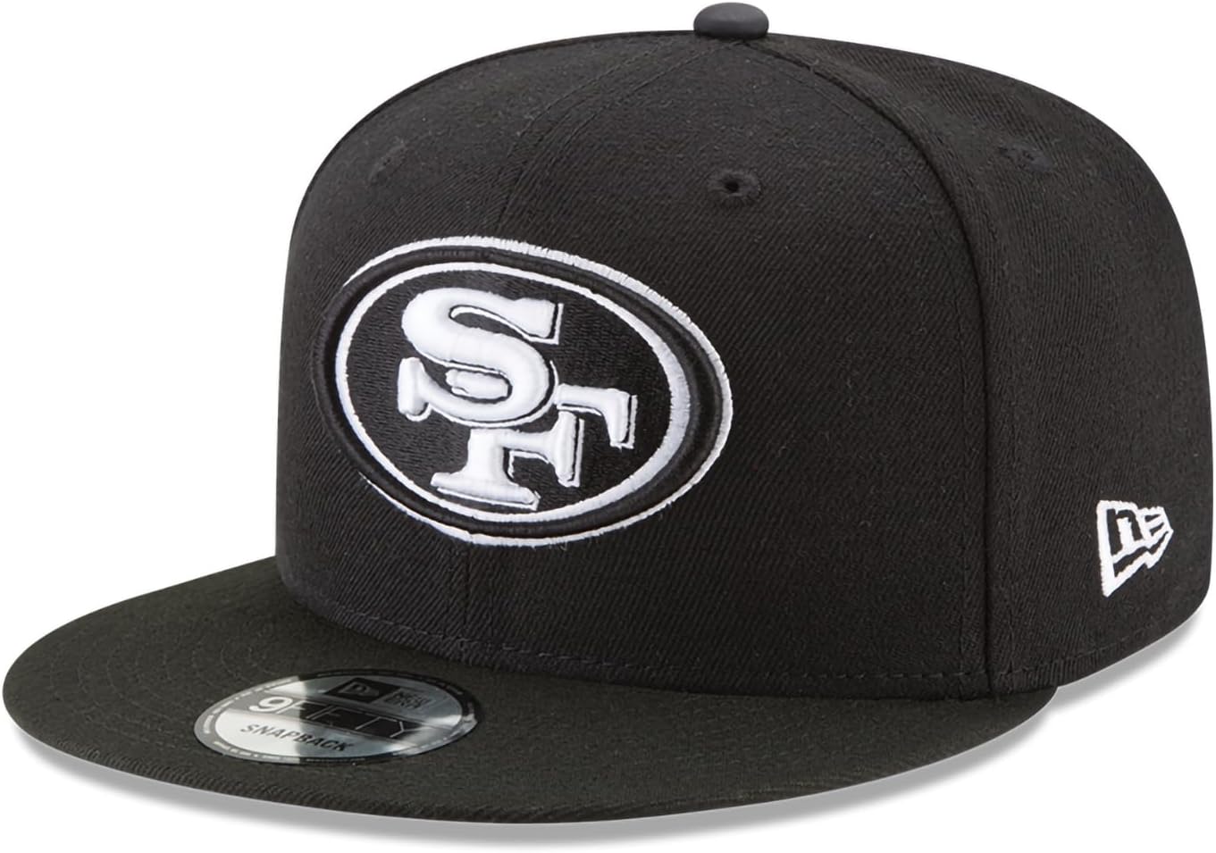 New Era NFL 9FIFTY Black White Adjustable Snapback Hat Cap
