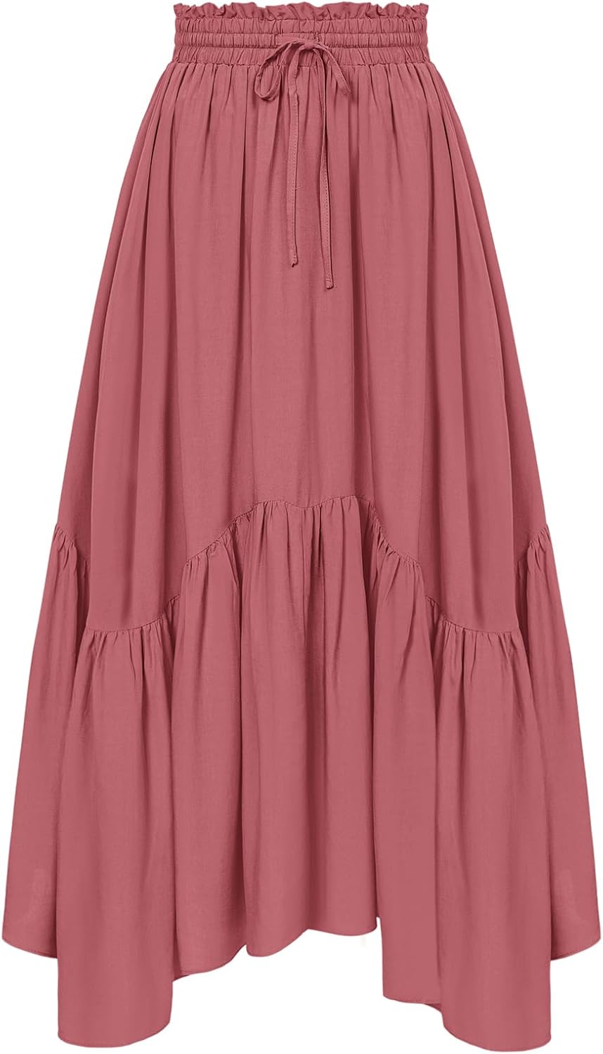 Scarlet Darkness Maxi Skirts for Women High Waist Renaissance Style